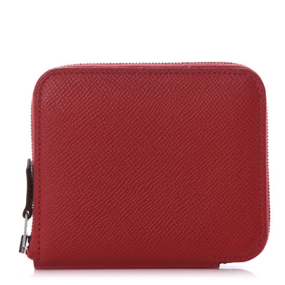 Hermes Epsom Silk'in Compact Wallet Bougainvillea Colvert 1 of 7