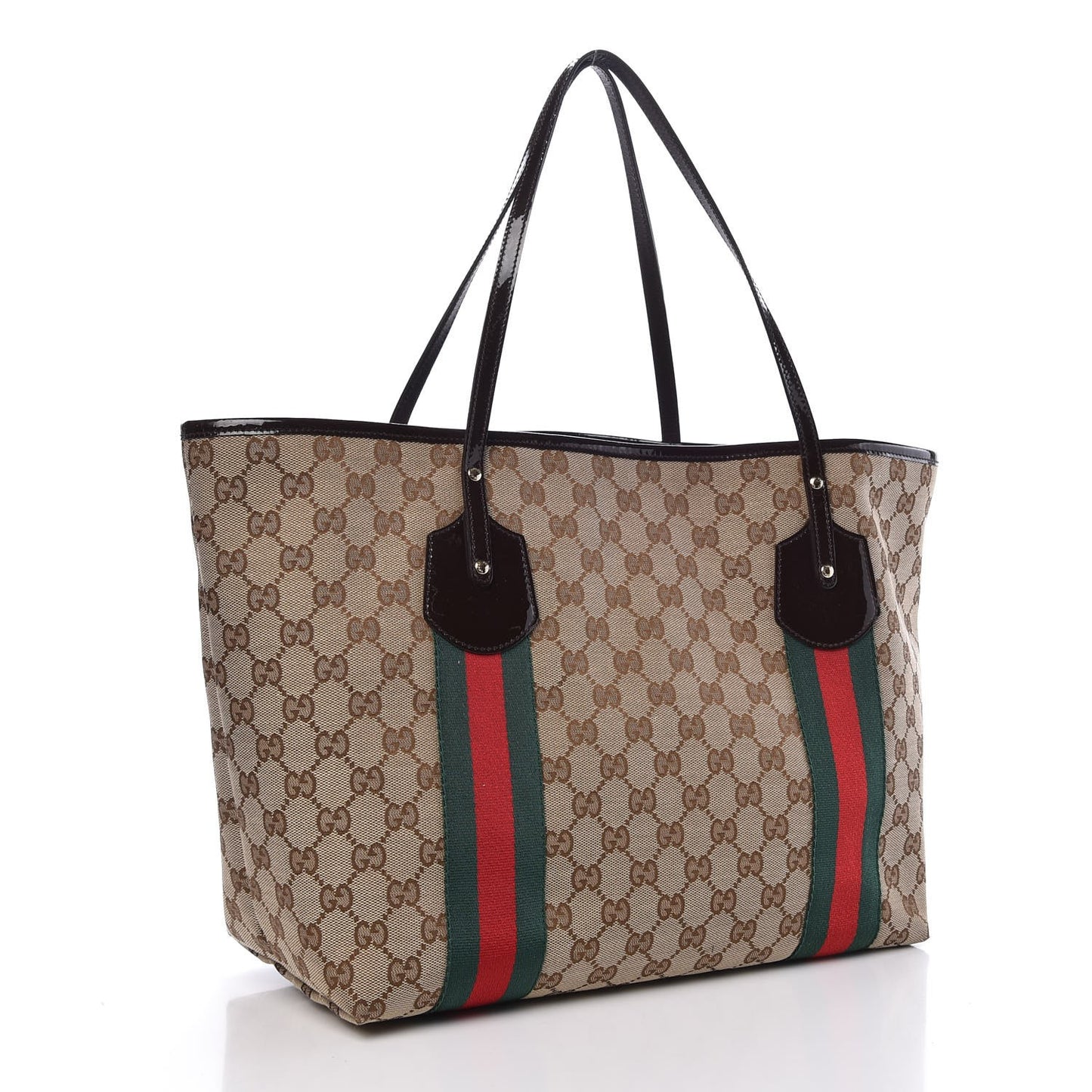 Monogram Web Large Jolie Tote Brown