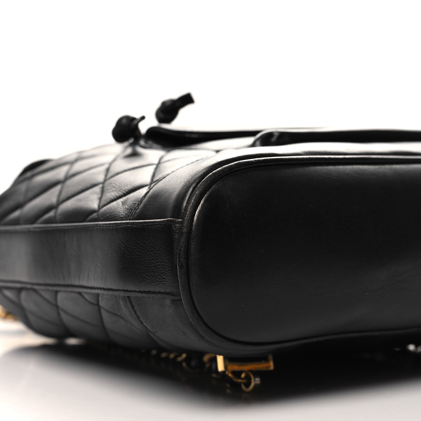 Lambskin Quilted CC Backpack Black