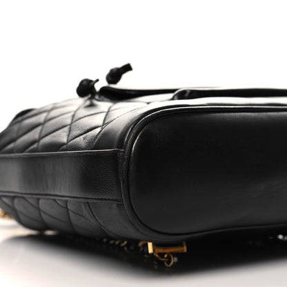 Chanel Lambskin Quilted CC Backpack Black 10 of 15