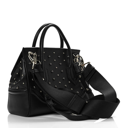 Versace Calfskin Studded Medium Palazzo Empire Bag Black 3 of 7