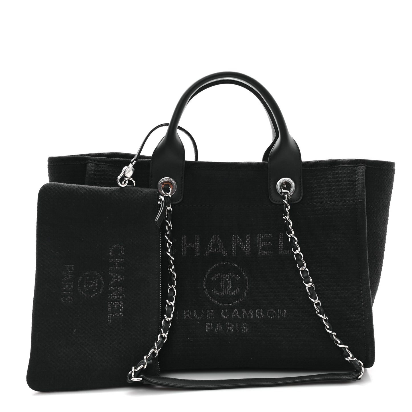 Mixed Fibers Small Deauville Tote Black