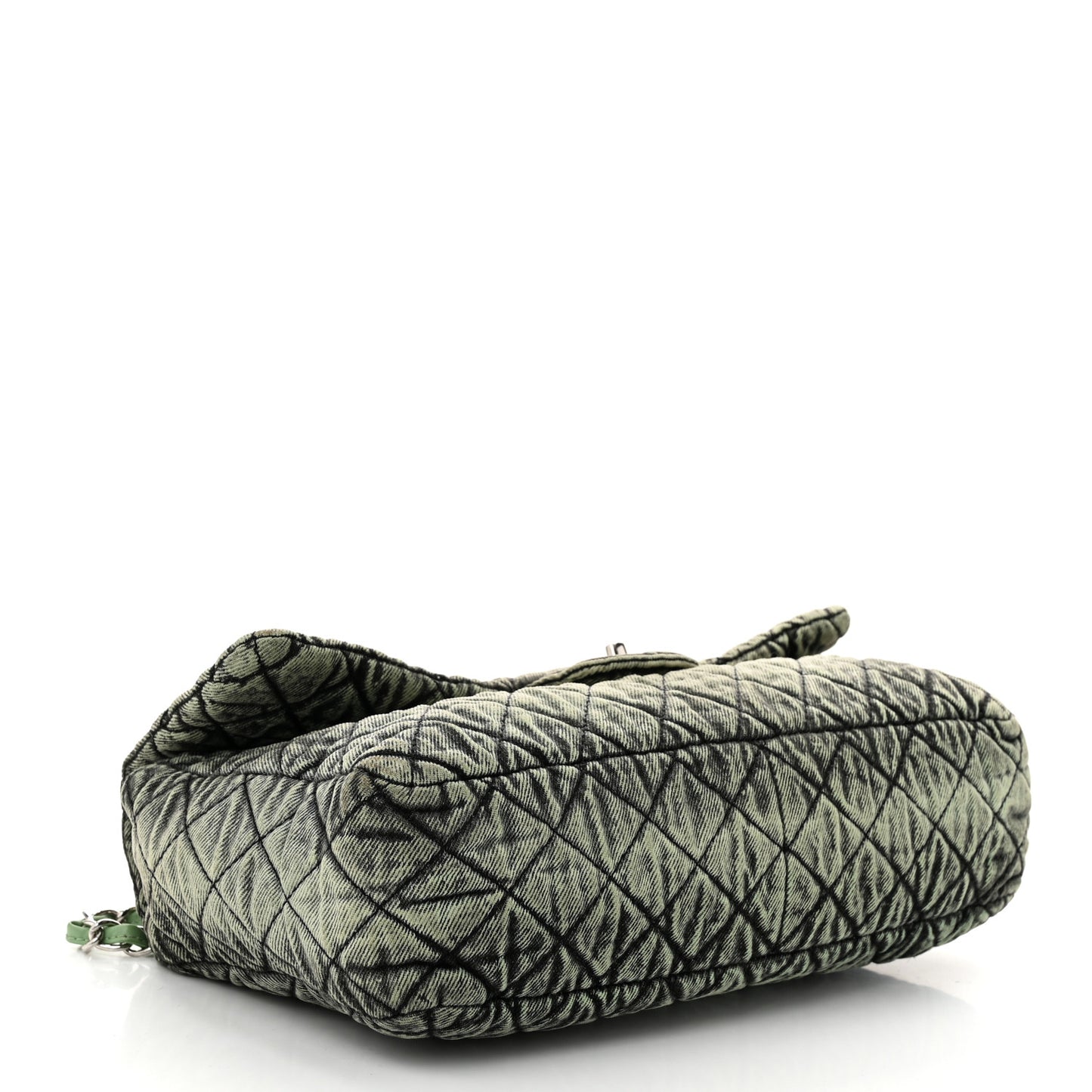 Denim Quilted Denimpression Flap Green Black
