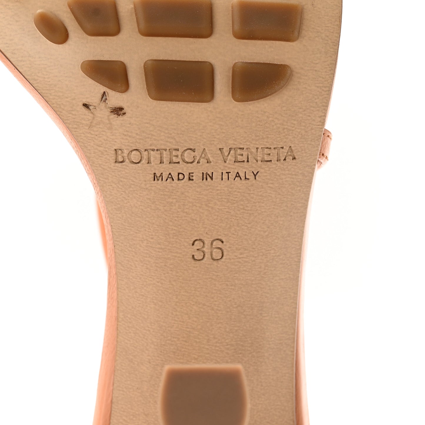 Crush Calfskin The Line 90mm Sandals 36 Clay
