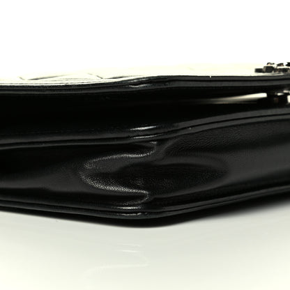 Chanel Calfskin Quilted Boy Wallet On Chain WOC Black 5 of 9