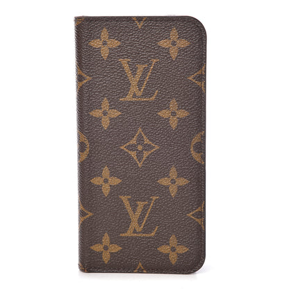 Louis Vuitton Monogram iPhone X Folio Case 1 of 7