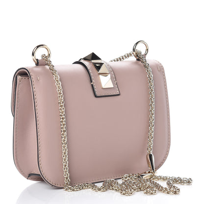 Valentino Garavani Vitello Small Glam Lock Rockstud Flap Poudre 3 of 8