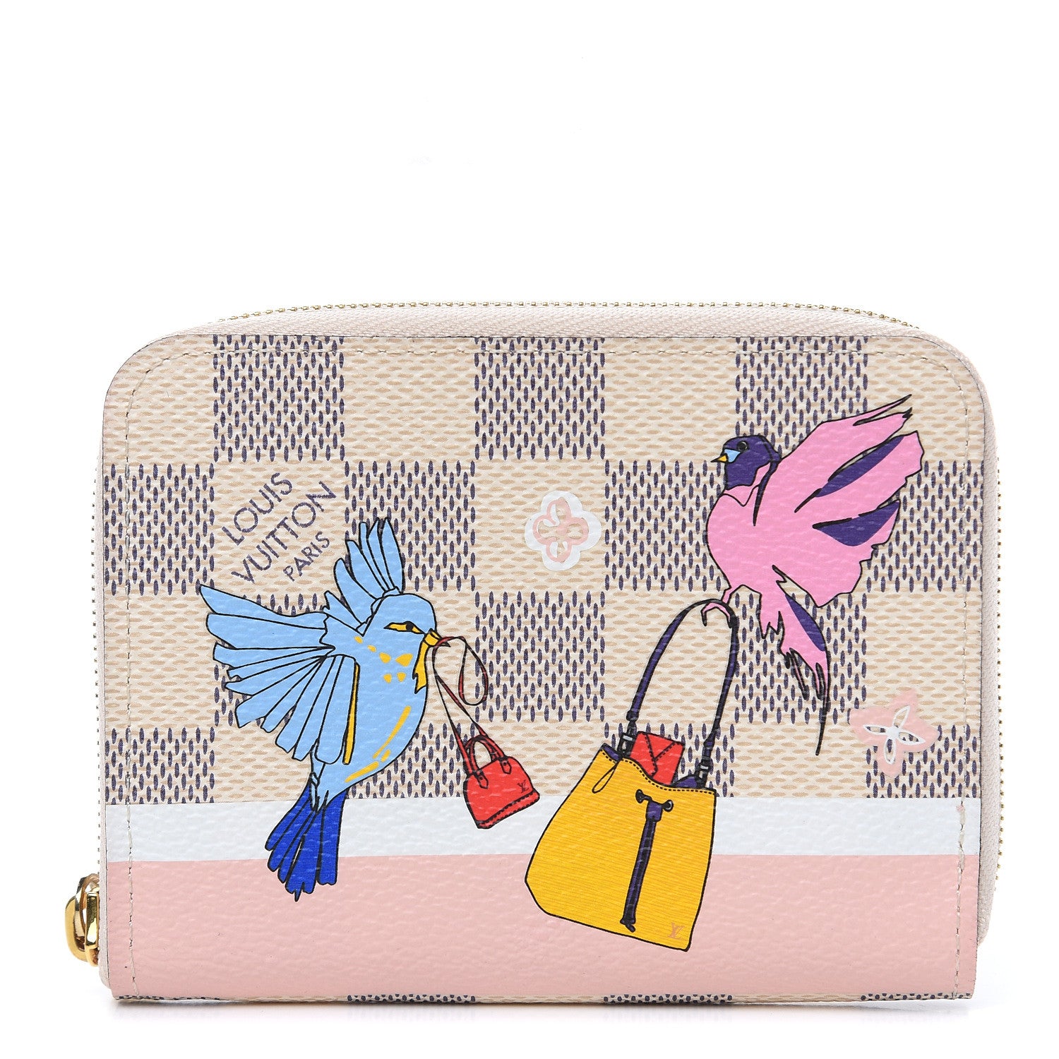 Louis Vuitton Damier Azur 2018 Christmas Animation Zippy Coin Purse 1 of 8