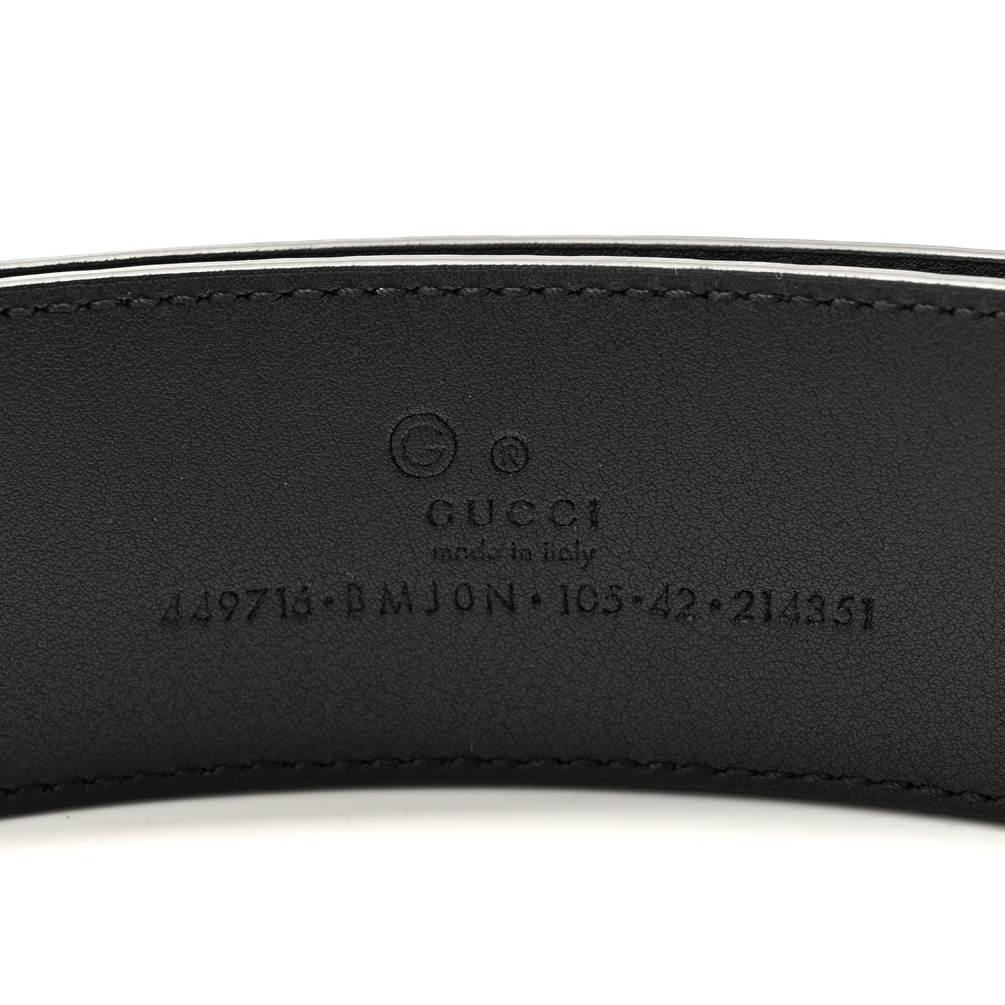 Soft Microguccissima 40mm Belt 100 40 Black