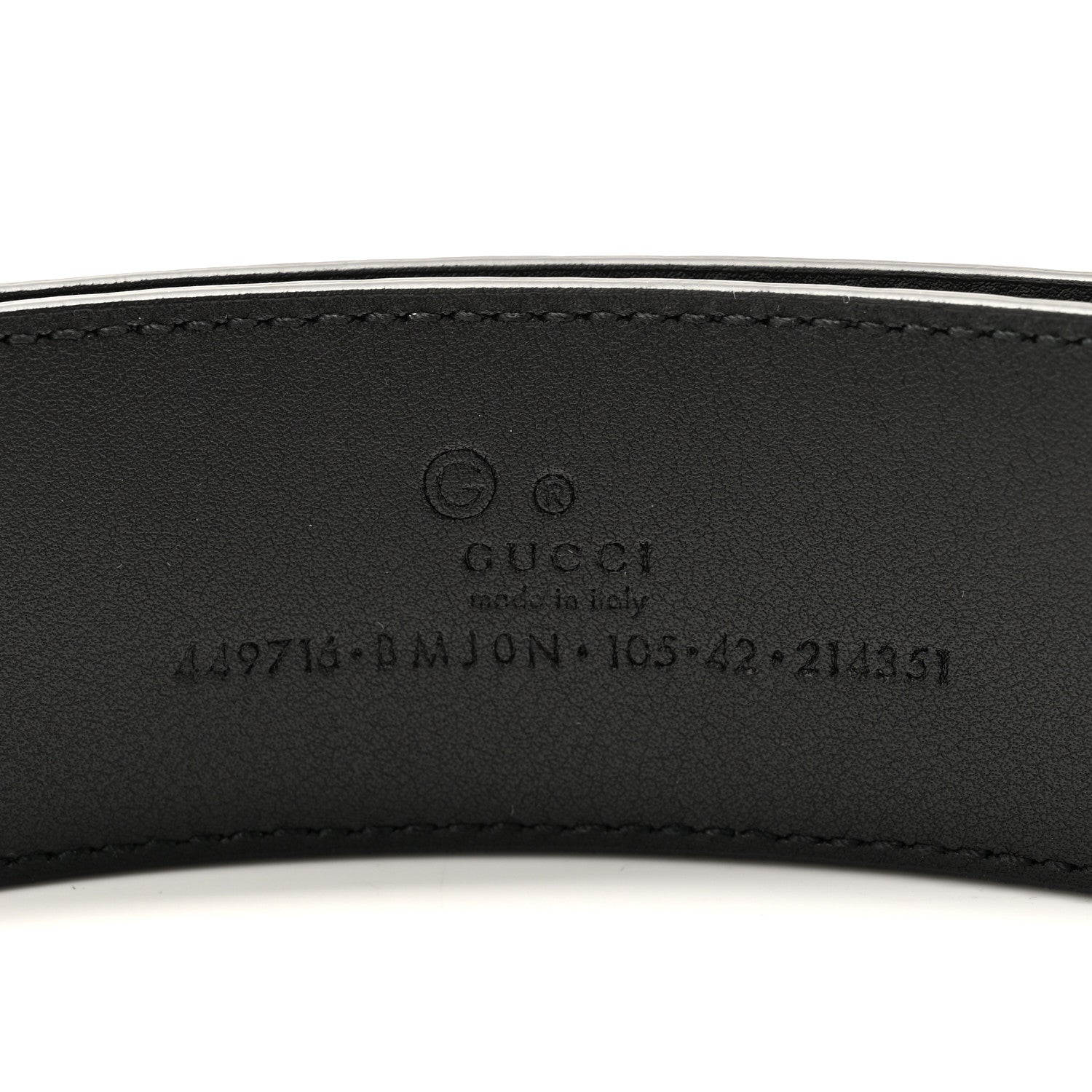 Gucci Soft Microguccissima 40mm Belt 100 40 Black 3 of 3
