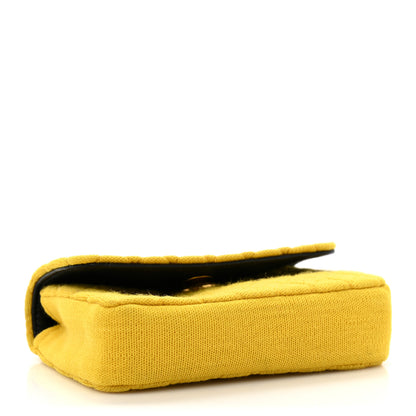 Chanel Jersey Quilted Micro Flap Yellow 4 of 11