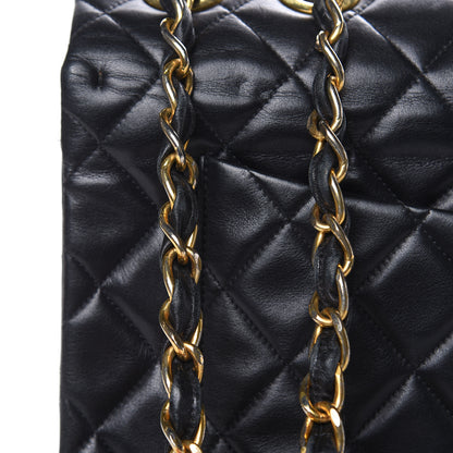 Chanel Lambskin Quilted XL Jumbo Single Flap Black 13 of 18