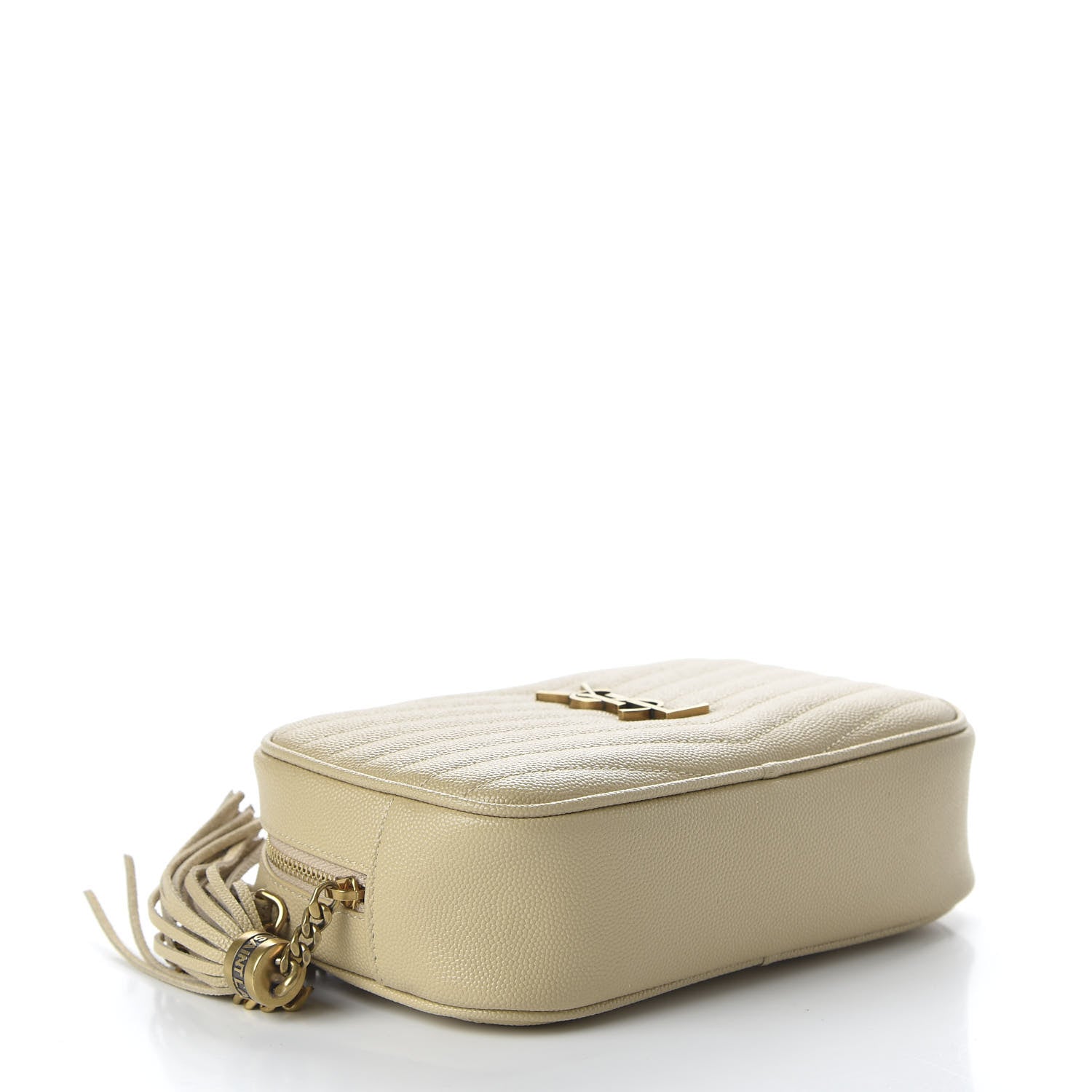 Saint Laurent Grain De Poudre Matelasse Monogram Mini Lou Camera Bag Sea Salt 4 of 10