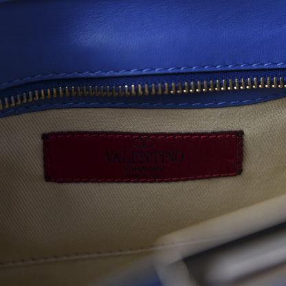 Valentino Garavani Vitello Mini Rockstud Double Handle Tote Light Sapphire 9 of 10