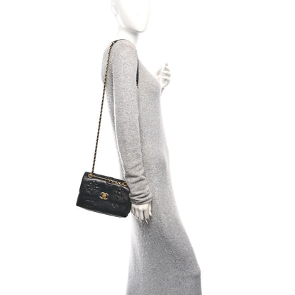 Chanel Crumbled Calfskin Embossed Flap Black 2 of 11