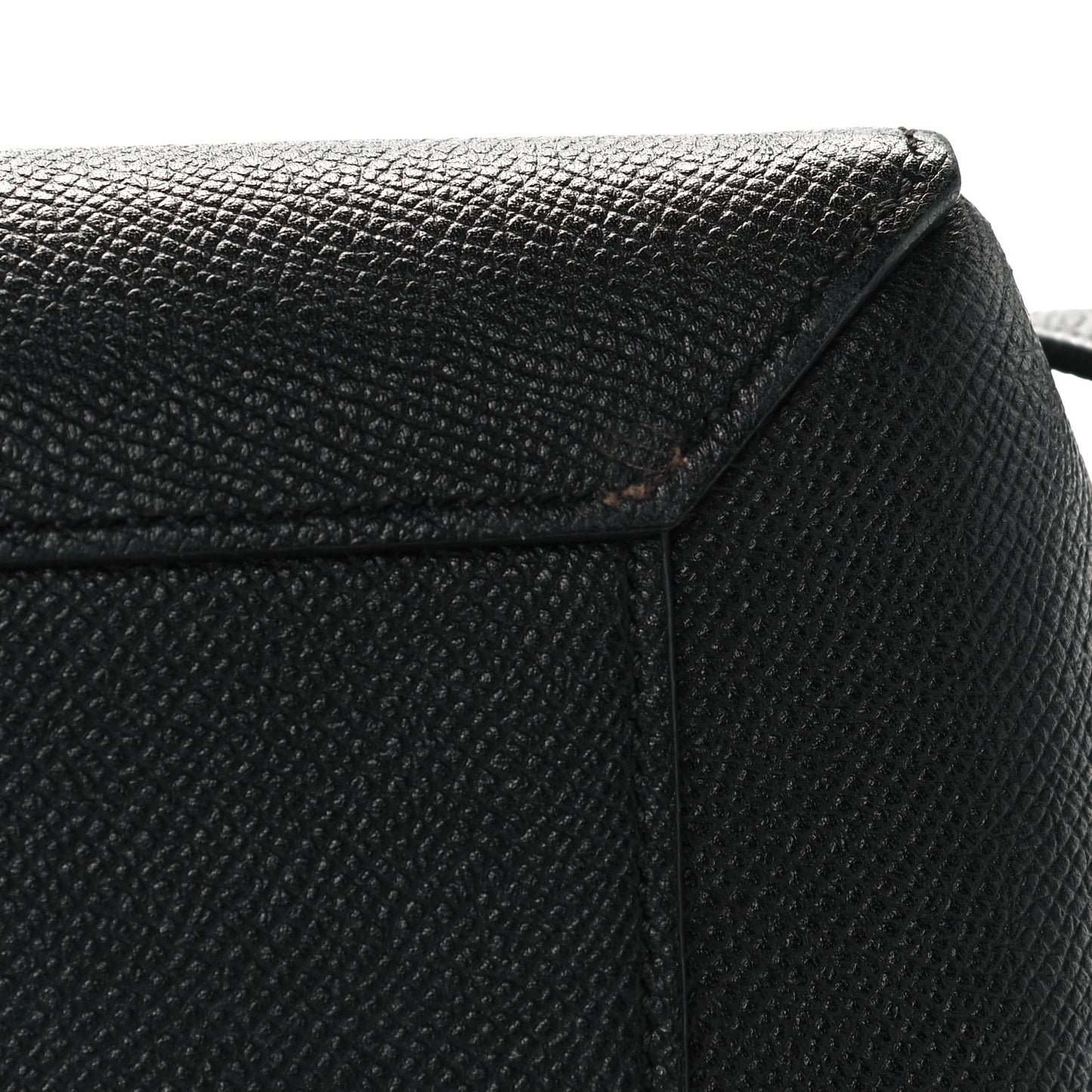 Grained Calfskin Micro Belt Bag Black