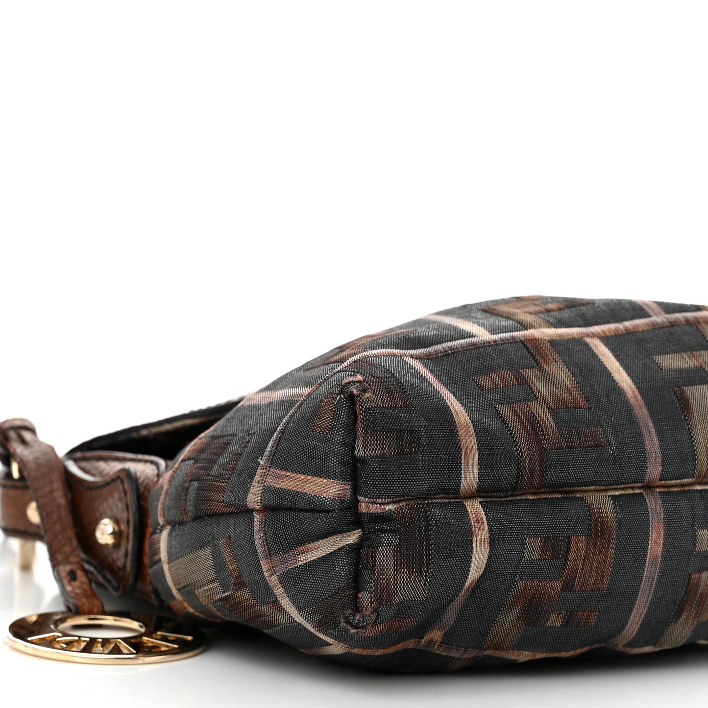 Zucca Vitello Lizard Embossed Small Chef Shoulder Bag Multicolor
