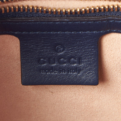 Gucci GG Supreme Monogram Small Boston Beige Blue 7 of 8