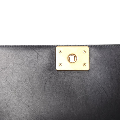 Chanel Lambskin Quilted Medium Boy Flap Black 8 of 13