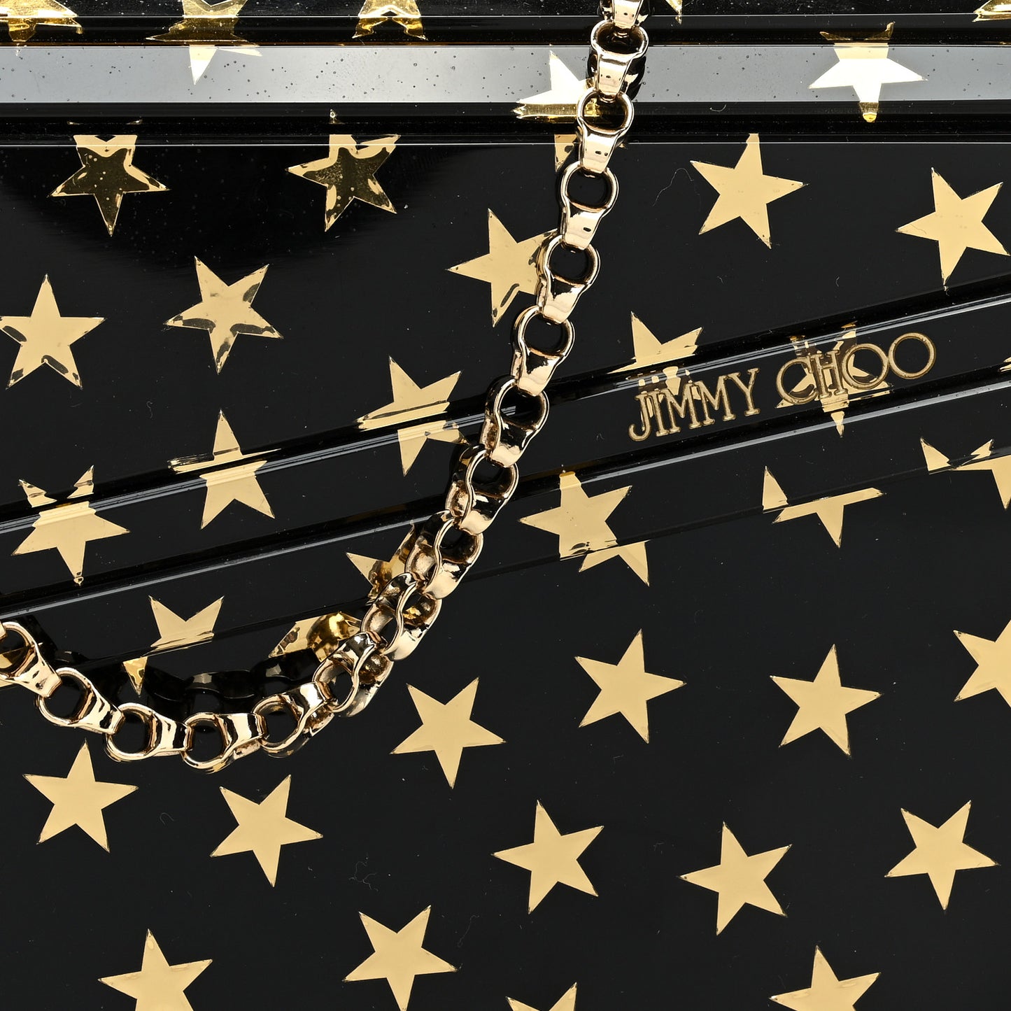 Acrylic Star Candy Clutch Black