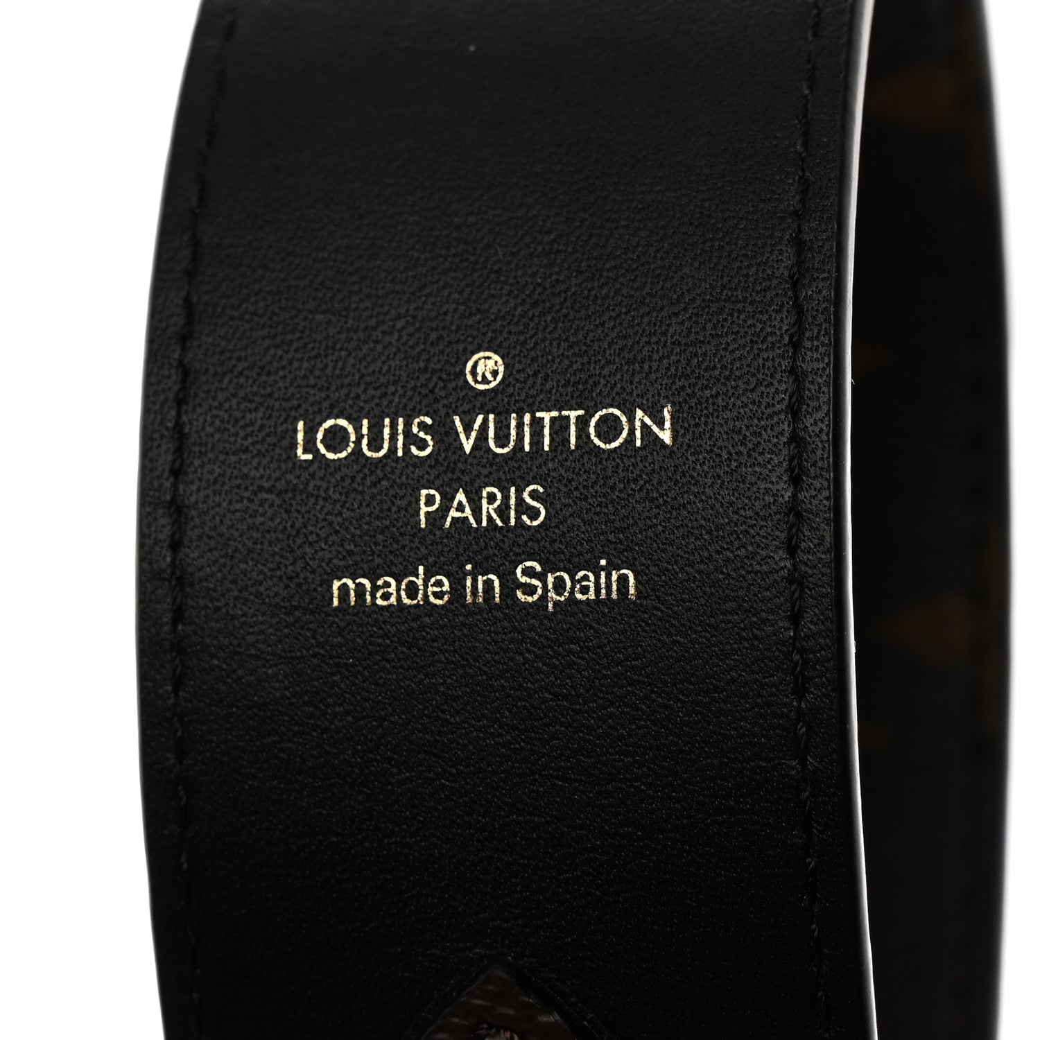 Louis Vuitton Monogram Bandouliere Shoulder Strap Black 3 of 5