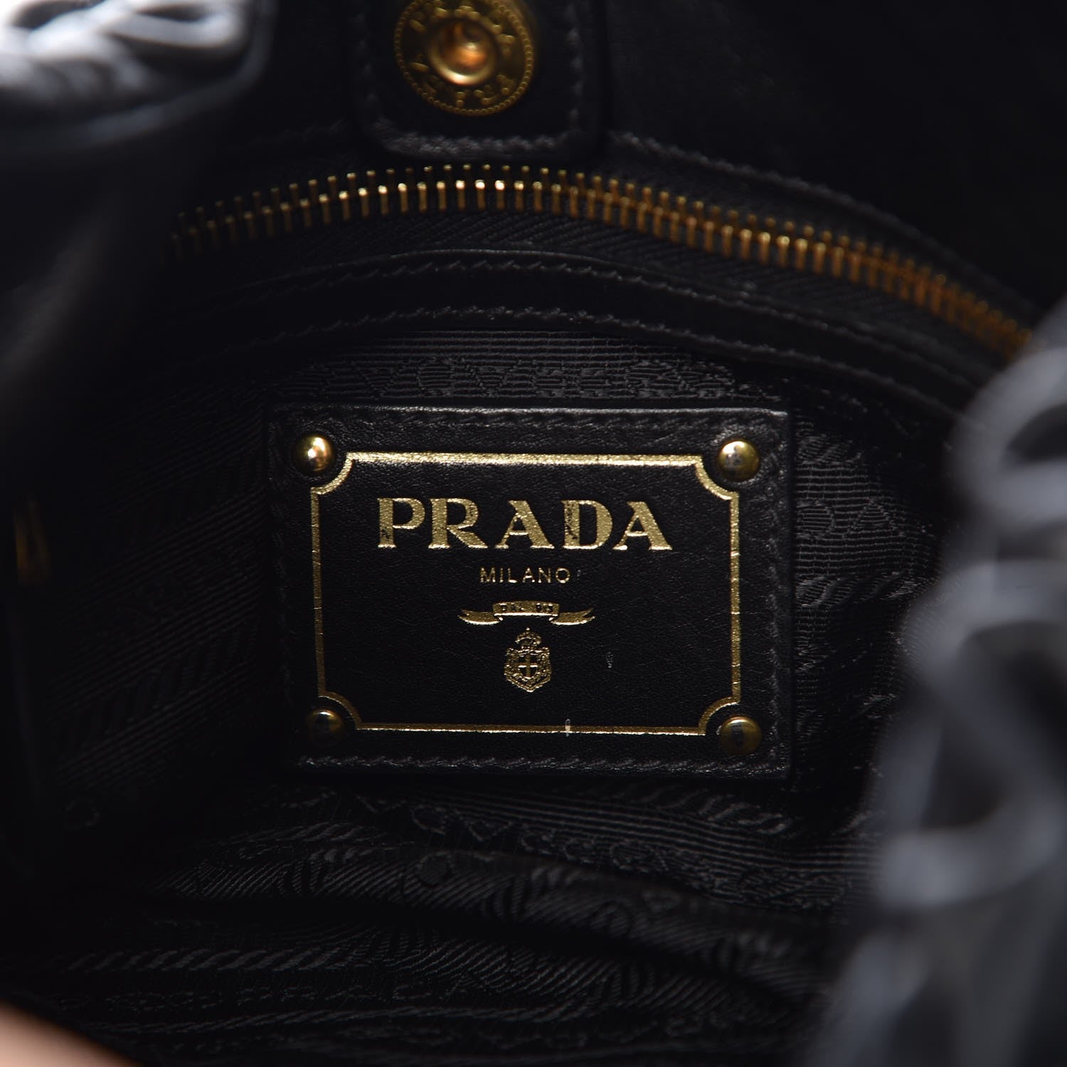 Prada Soft Calf Hobo Black 6 of 9