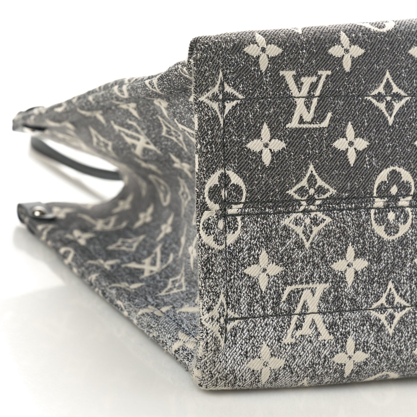 Monogram Jacquard Denim Onthego MM Black