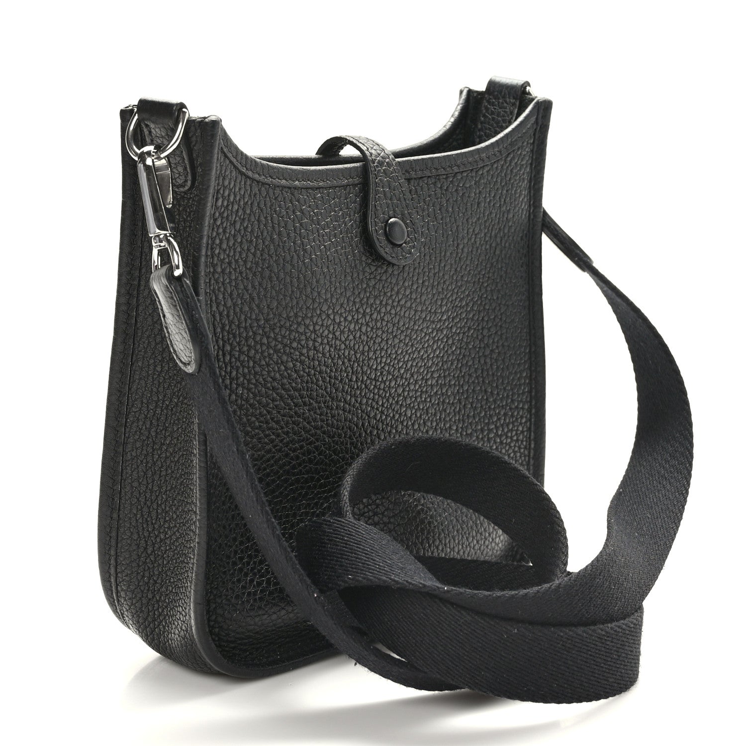 Hermes Taurillon Clemence Evelyne TPM Black 3 of 10