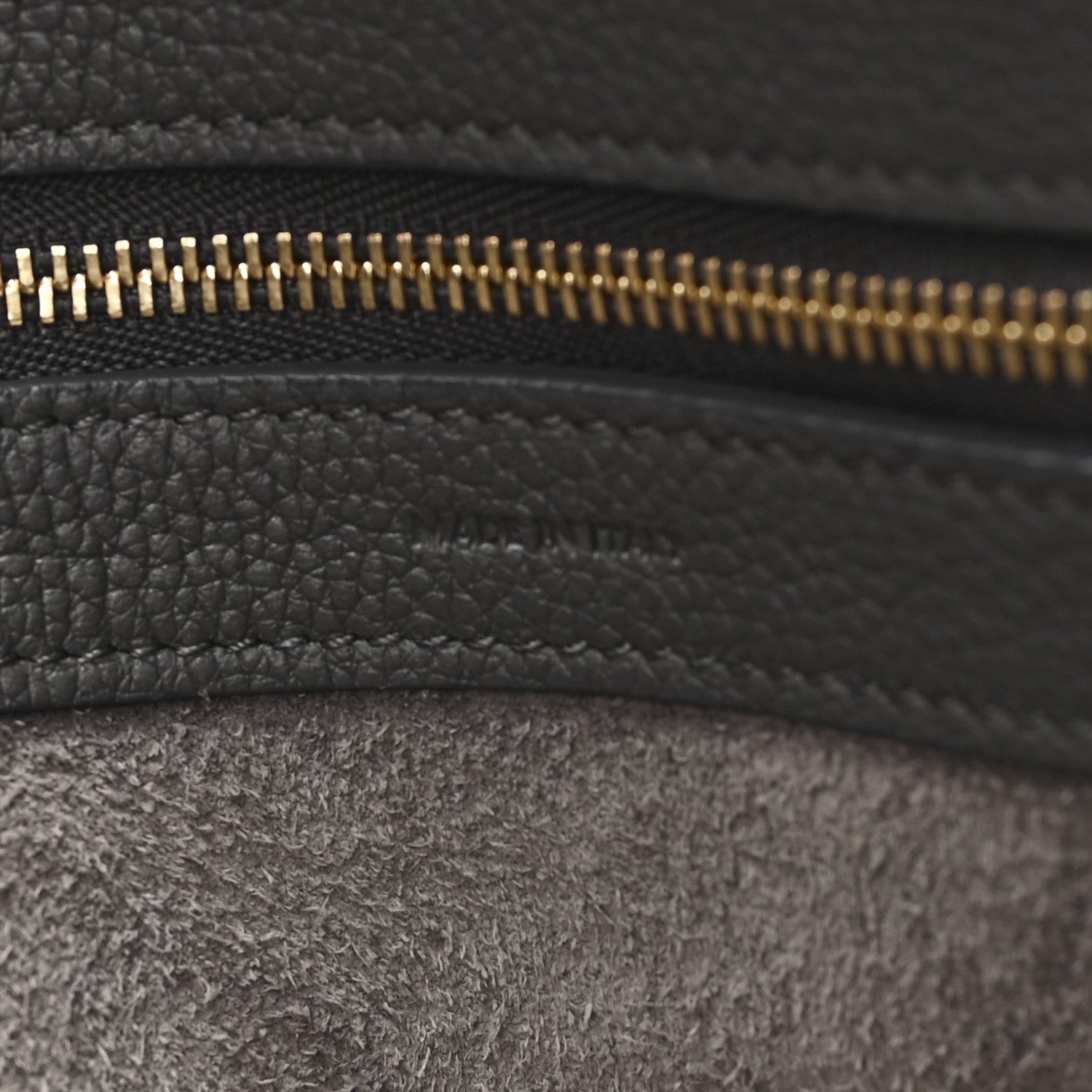 Celine Soft Grained Calfskin Medium Belt Cabas Phantom Grey 6 of 10
