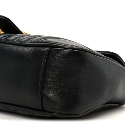 Gucci Calfskin Matelasse Small GG Marmont Shoulder Bag Black 11 of 11
