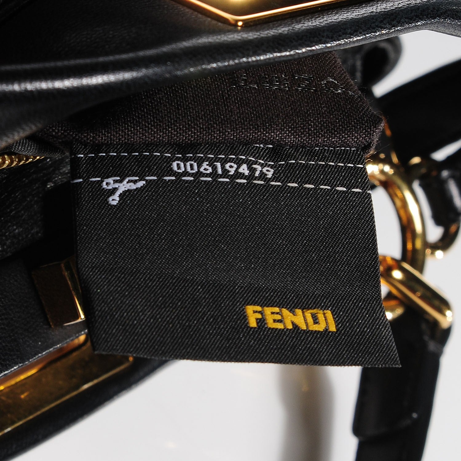 Fendi Nappa Mini Peekaboo Iconic Satchel Black 7 of 16
