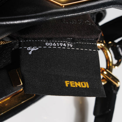 Fendi Nappa Mini Peekaboo Iconic Satchel Black 7 of 16