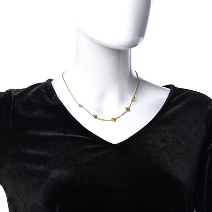 Louis Vuitton Flower Full Necklace Gold 2 of 6