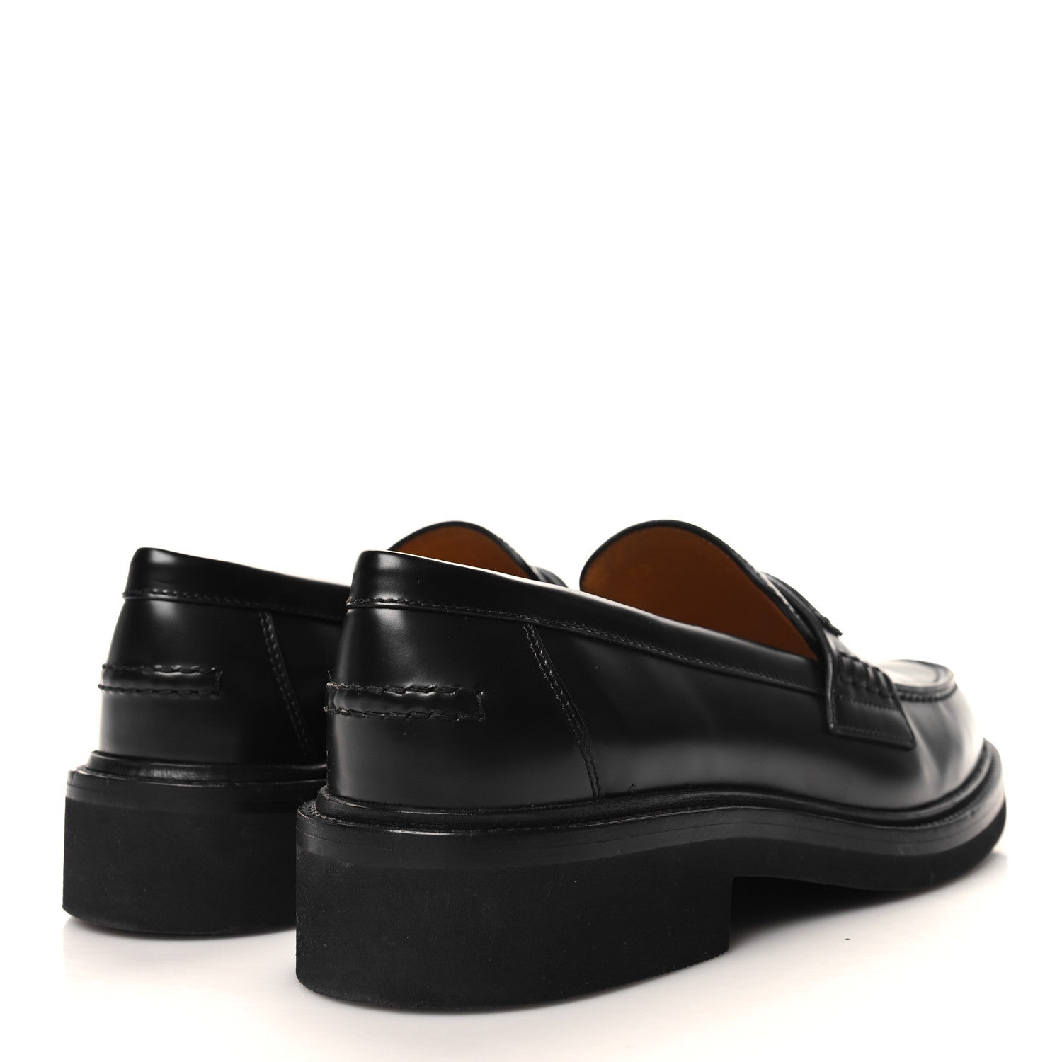 Christian Dior Brushed Calfskin Boy Loafers 39.5 Black 4 of 9