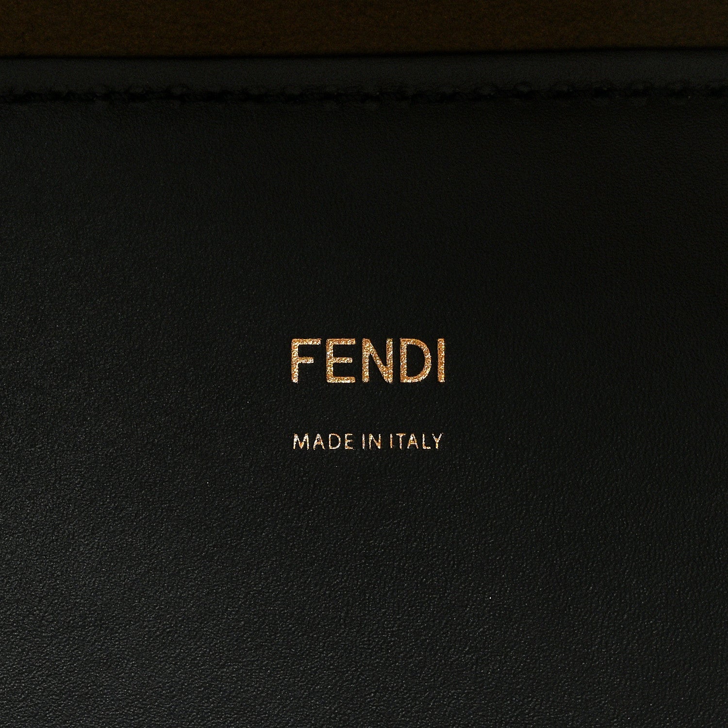 Fendi Vitello King Plexiglass Logo Embossed Medium Fendi Sunshine Shopper Tote Midnight 6 of 8