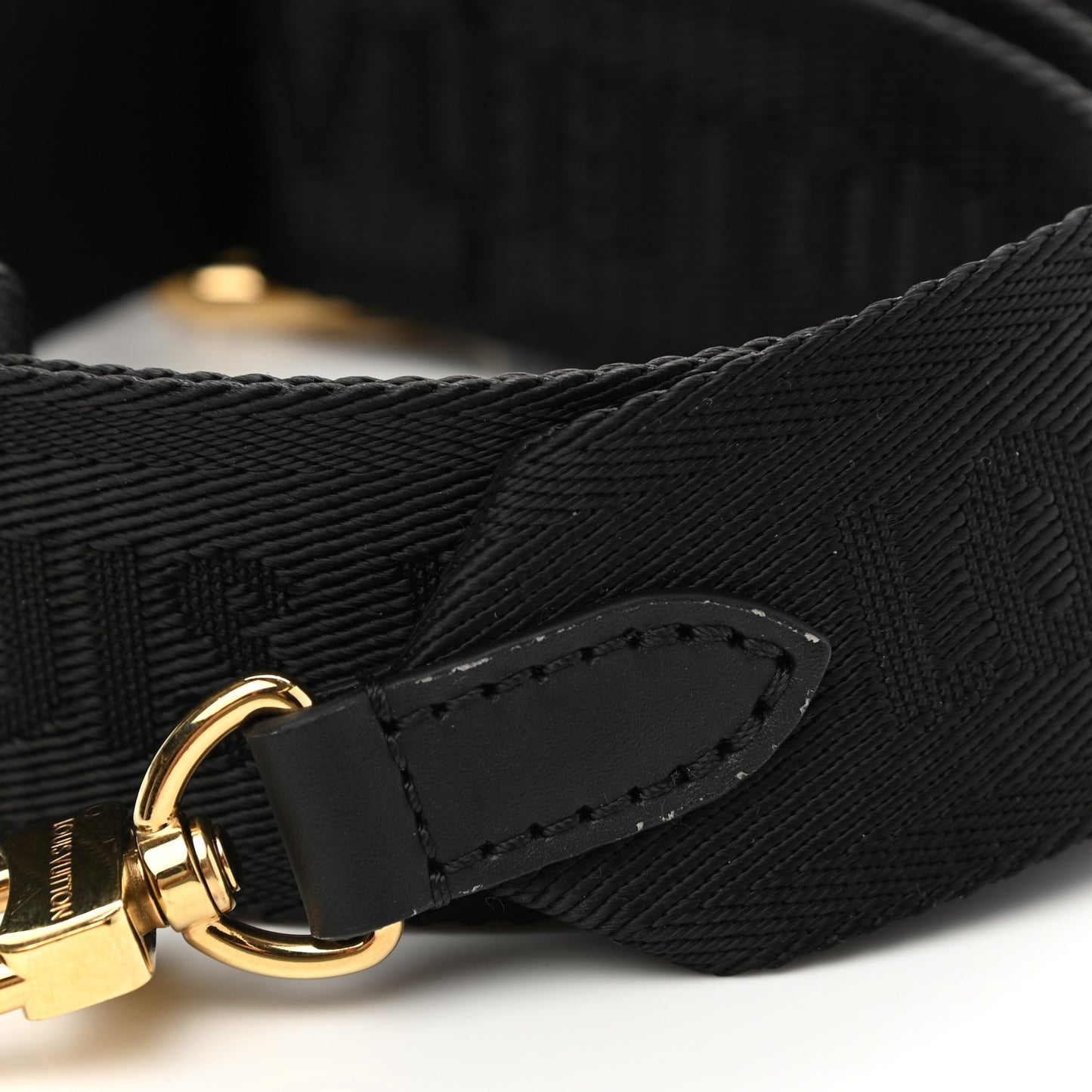 Nylon Petite Malle Souple Shoulder Strap Black