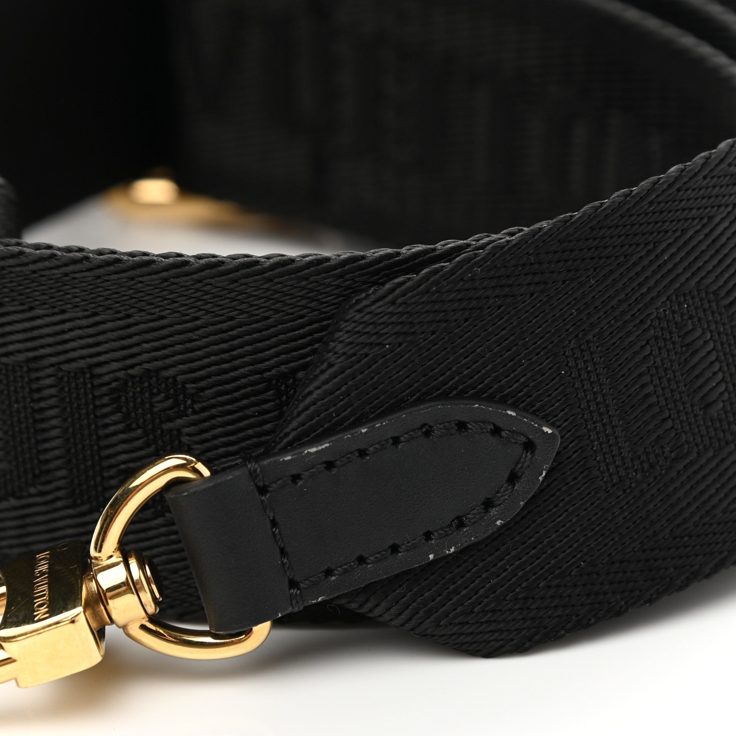 Louis Vuitton Nylon Petite Malle Souple Shoulder Strap Black 4 of 4