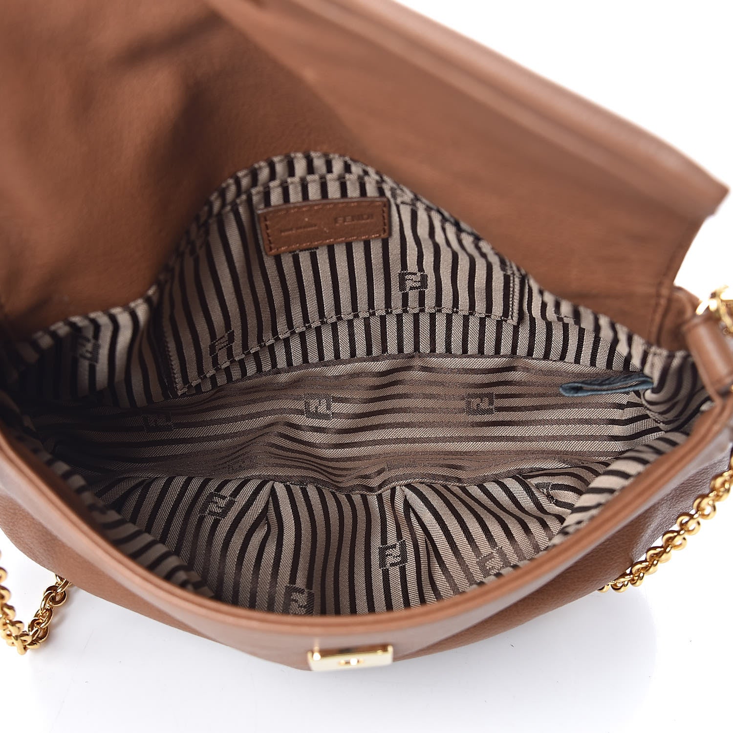 Fendi Vitello Flamingo Fendista Pouchette Crossbody Orzo 5 of 11