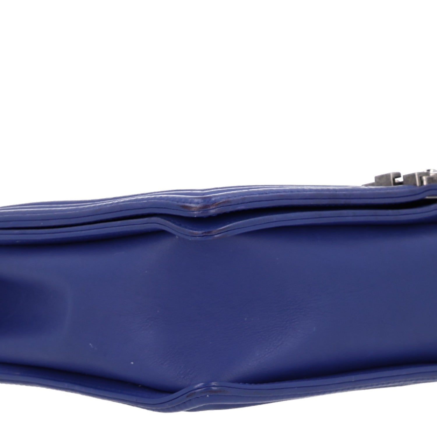 Chanel Calfskin Quilted Large Boy Flap Dark Blue 9 of 10