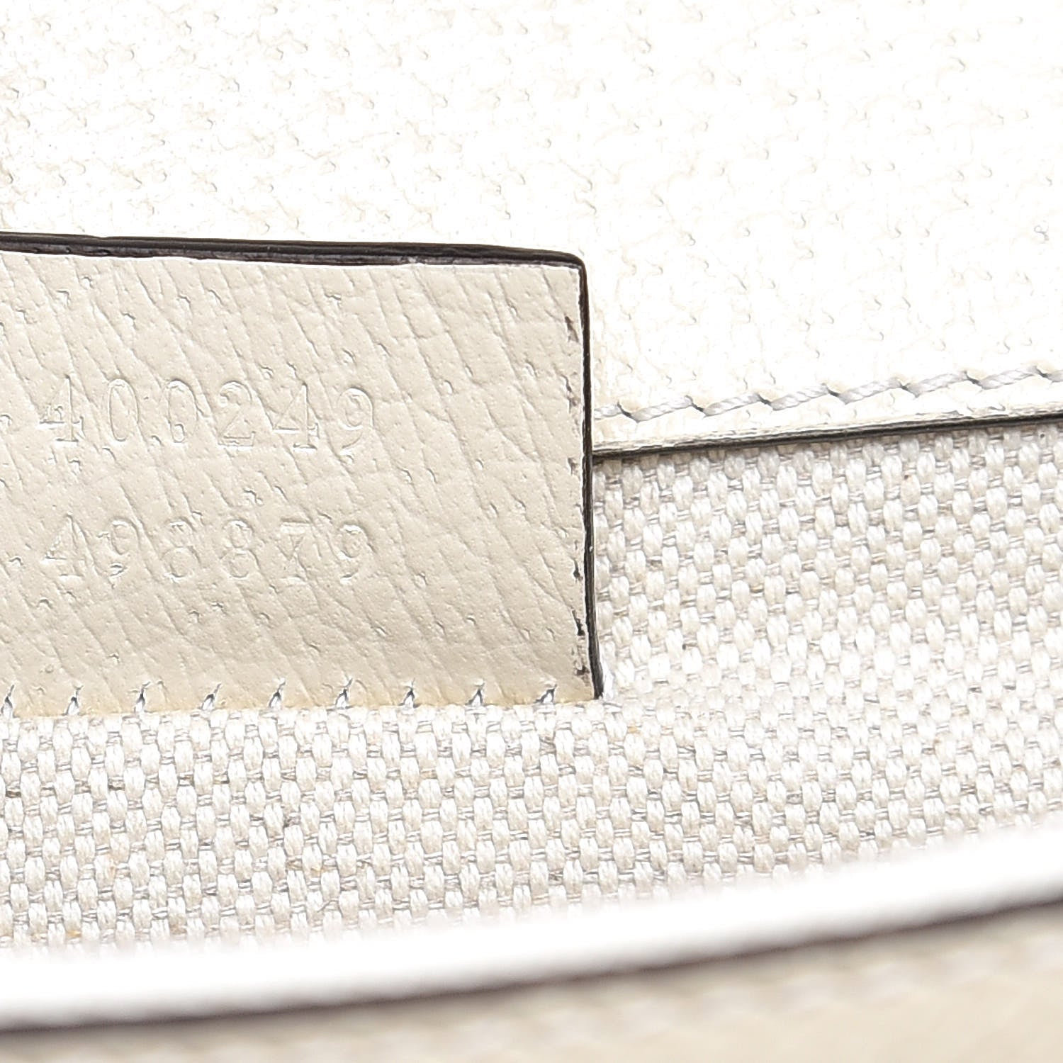 Gucci Textured Calfskin Crystal Small Dionysus Shoulder Bag Mystic White 9 of 10