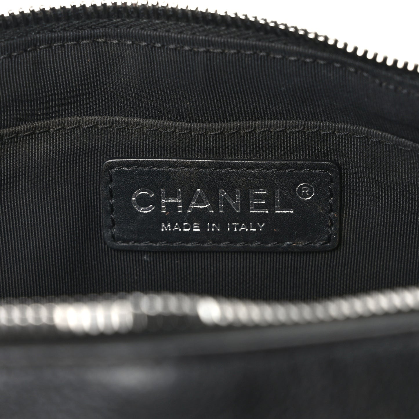 Grained Calfskin Quilted Casual Rock Waist Bag Fanny Pack Black