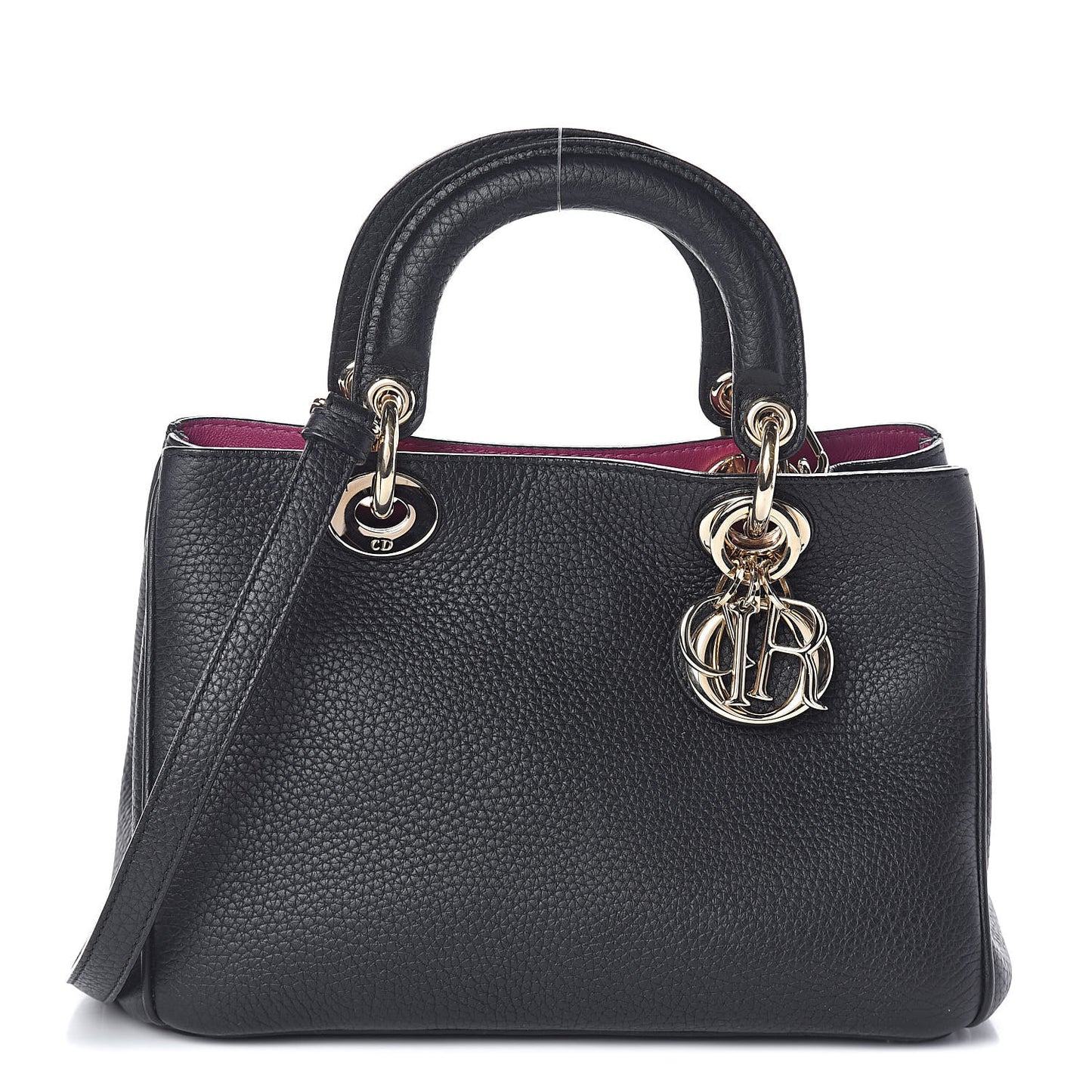 Bullcalf Small Diorissimo Tote Black Rose Indien
