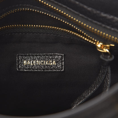 Balenciaga Chevre Gold Metallic Edge Hardware Mini City Black 7 of 12