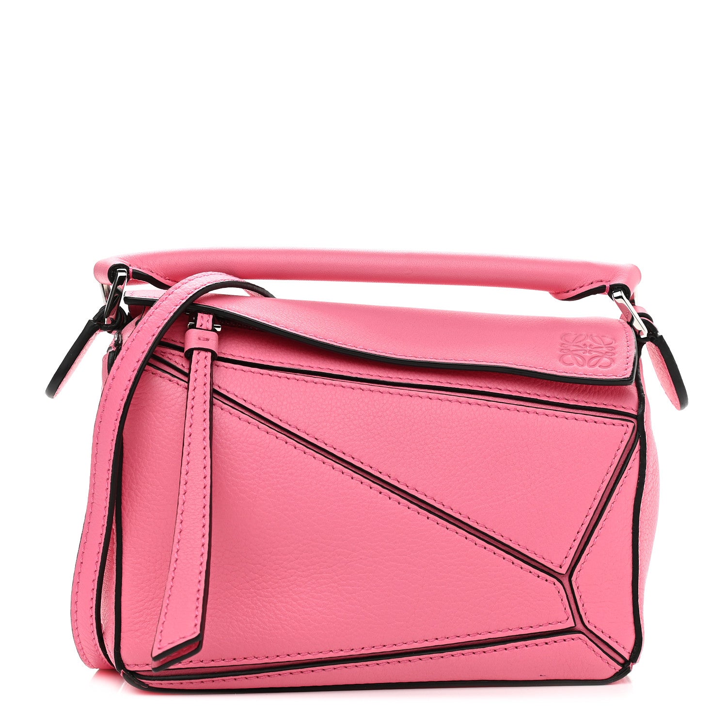 Loewe Calfskin Mini Puzzle Bag Wild Rose 1 of 10