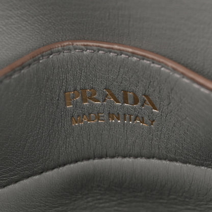 Prada Saffiano Cuir Bi-Color Medium Double Bag Caramel Marmo 7 of 13
