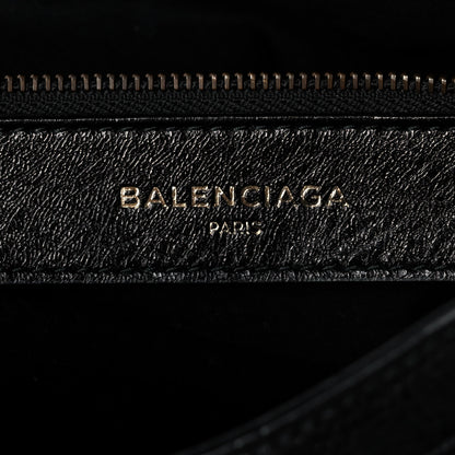Balenciaga Agneau Classic Hardware S City Logo Strap Black White 6 of 14