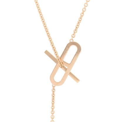 Hermes 18K Rose Gold Diamond PM Ever Chaine D'Ancre Necklace ST 5 of 6