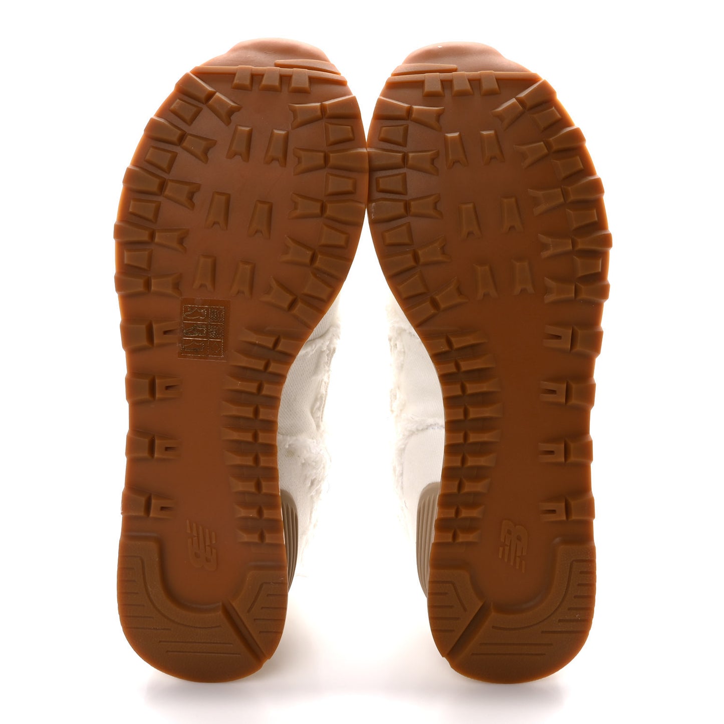 X NEW BALANCE Denim Marmorizzato 574 Sneakers 38.5 White