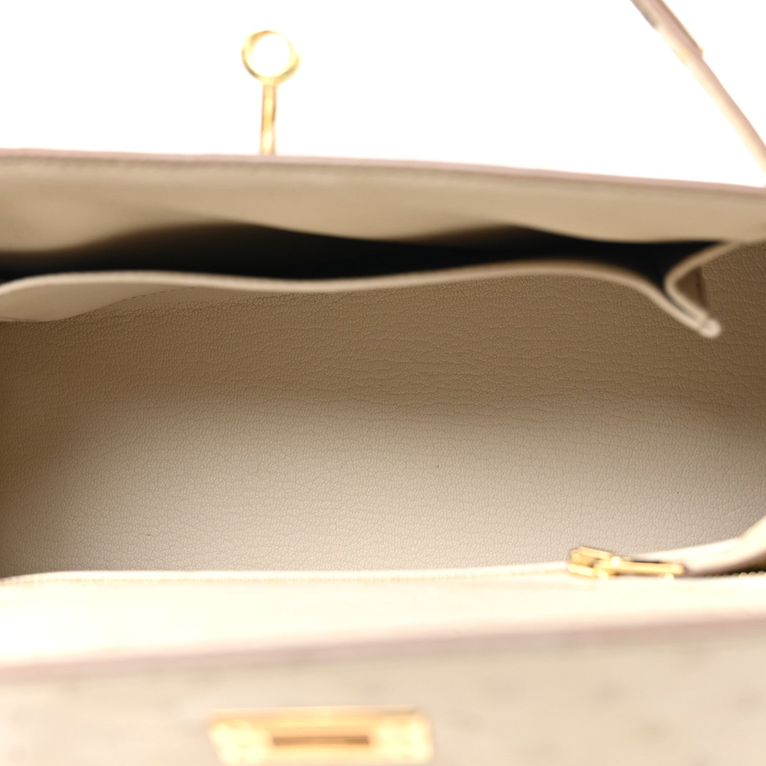 Hermes Ostrich Kelly Sellier 25 Beton 5 of 11