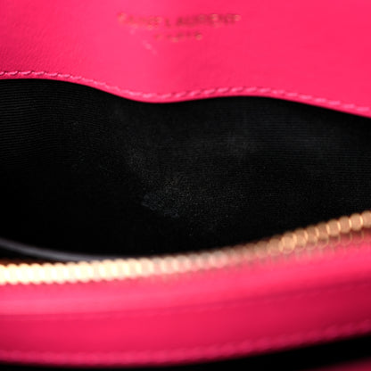 Saint Laurent Calfskin Y Quilted Monogram Small Loulou Chain Satchel Fresh Fuchsia 11 of 13